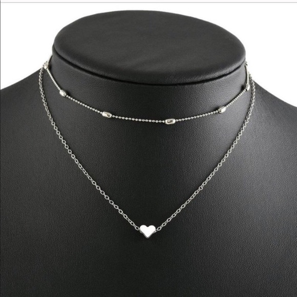 Brandy Melville Jewelry - Layered Silver Dangle Necklaces 💘